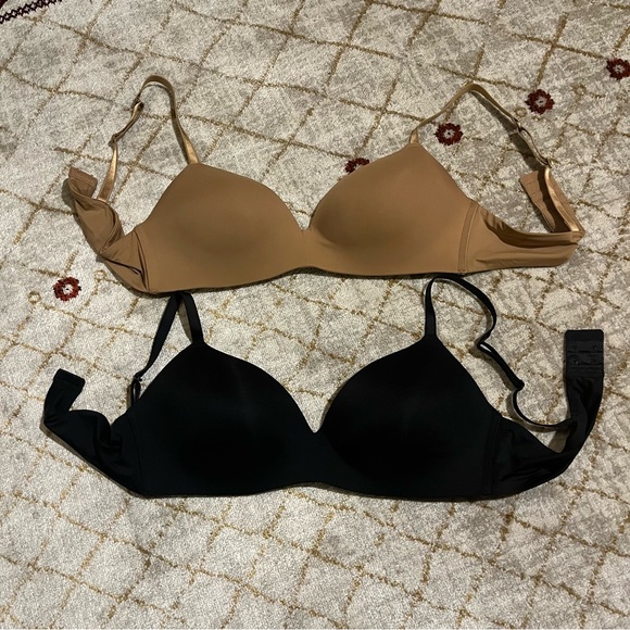 Auden Other - Auden The Bliss 38C Bra Lot 2 Wireless Convertible Racer Back Black Brown